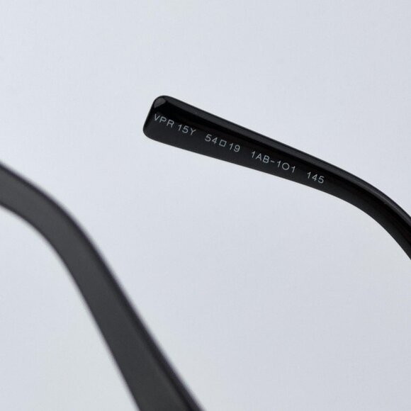 Prada PR15YV 1AB1O1 Women BRAND NEW Eyeglasses Black Rectangle Unisex - Picture 8 of 10